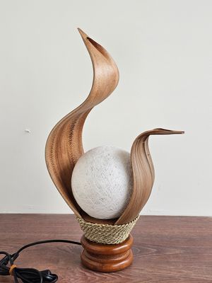 kokoslamp dubbel blad bruin