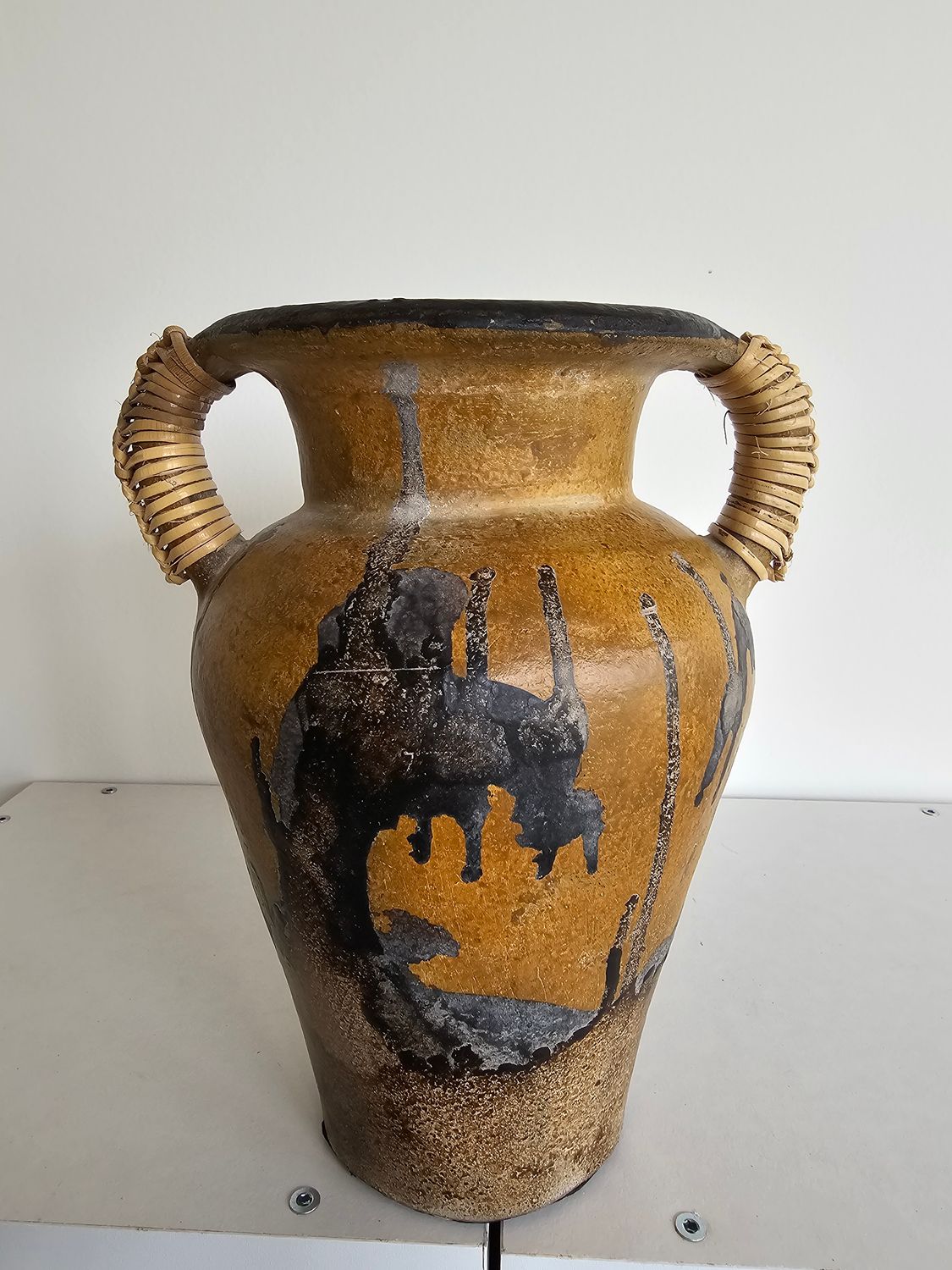 Bottle pot met rotan. Verschillende kleuren.