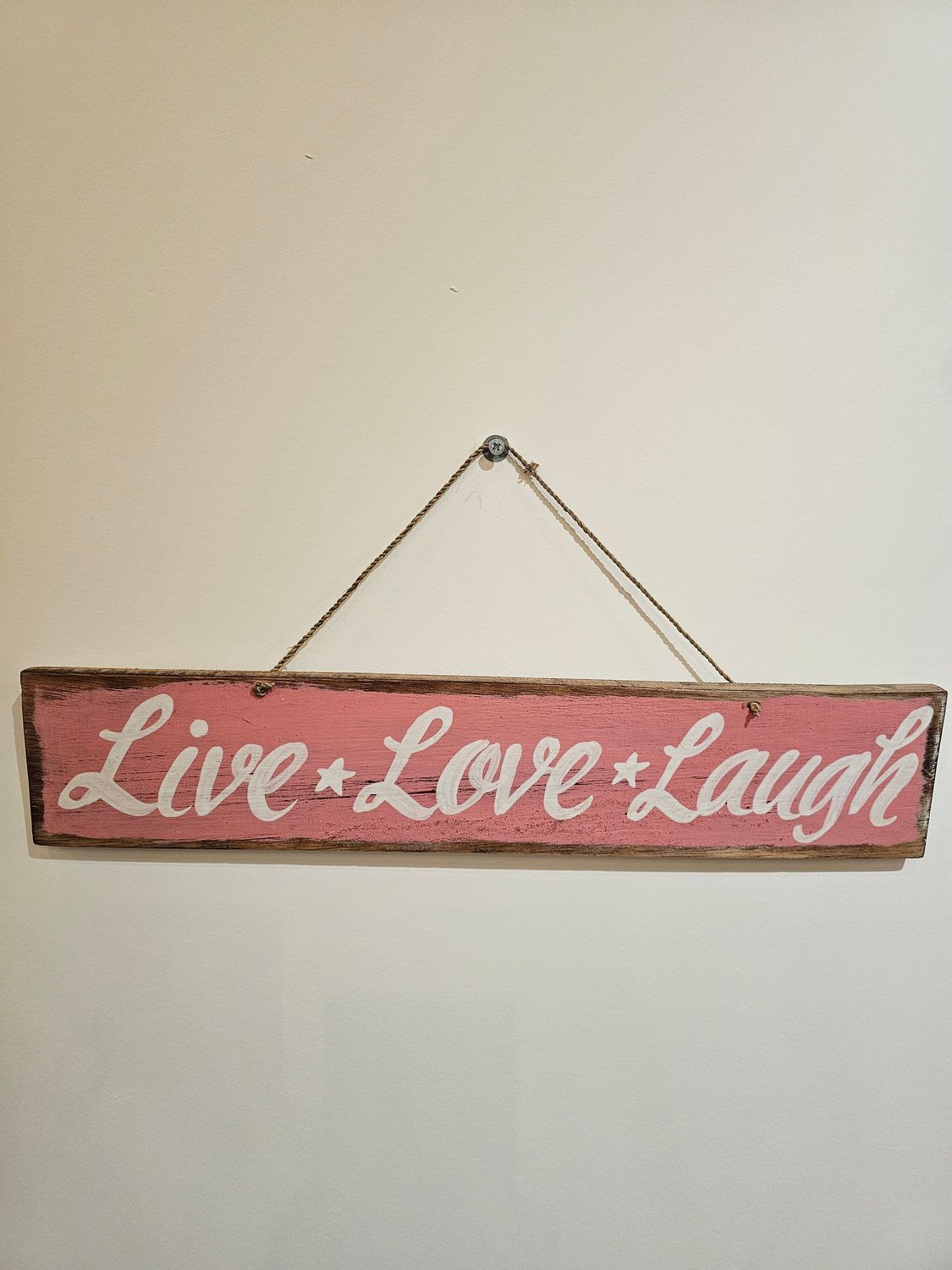 Muurbord live, love, laugh.