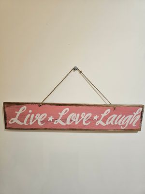 Muurbord live, love, laugh.