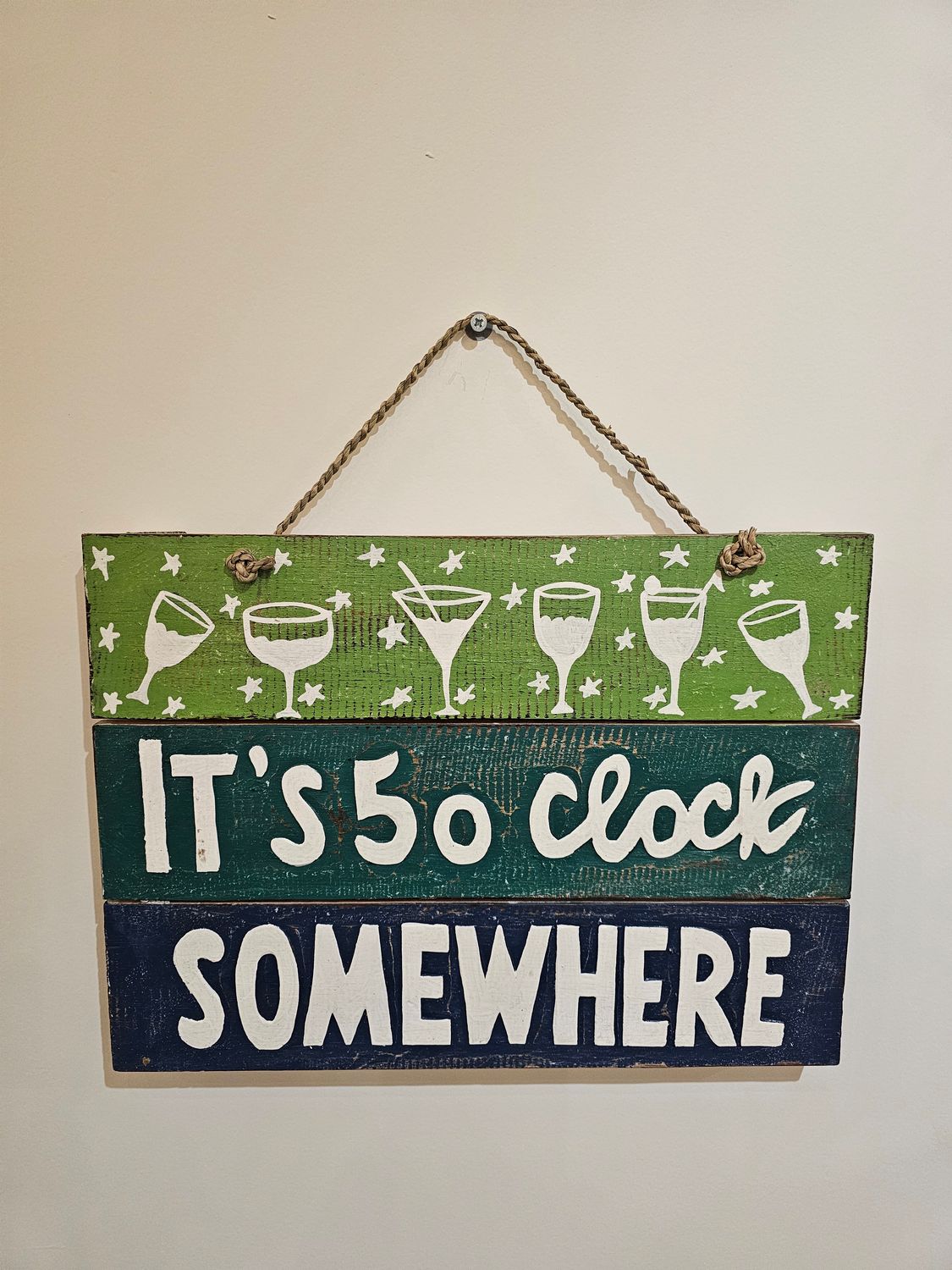 Muurbord 5 o&#39;clock.