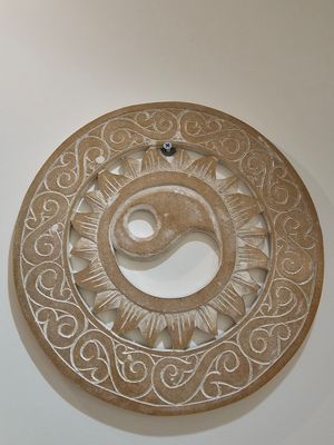 Muurdeco cirkel yin yang.