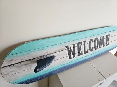 Surfbord welcome.