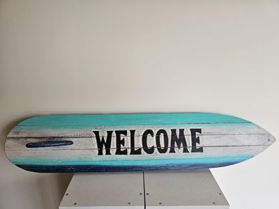 Surfbord welcome.