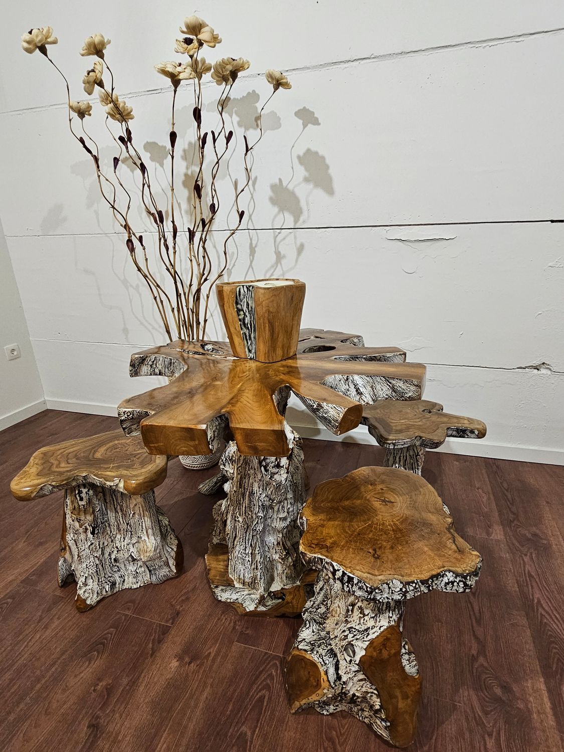 Decoratieve tak bloem groot.