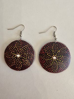 Oorbel bloem dot