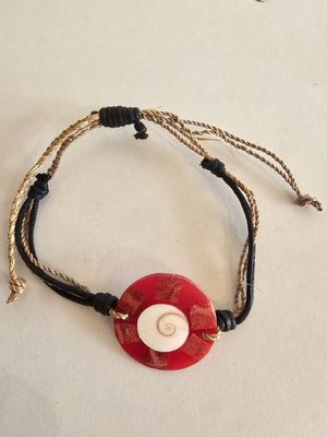 Armband rood amulet