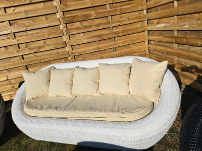 Rotan set 4 delig, afgerond.