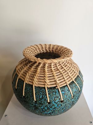 Bolvaas met rotan.