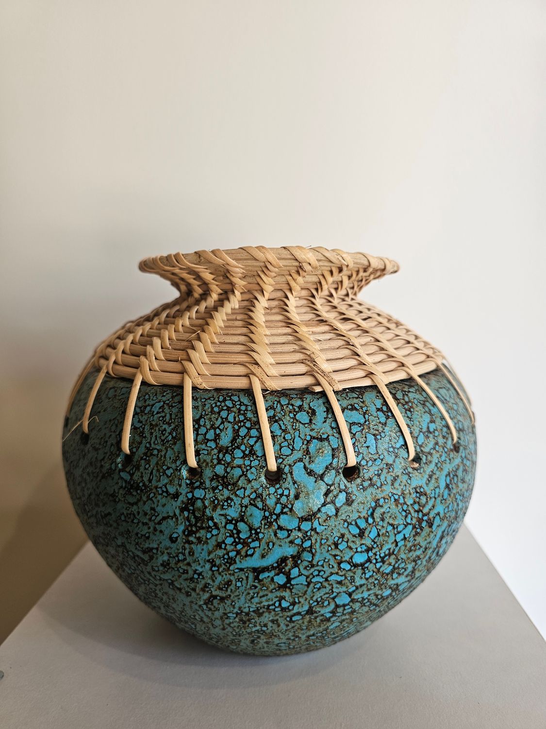 Bolvaas met rotan.