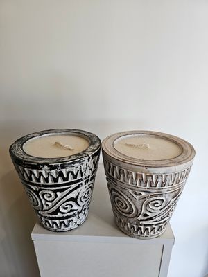 Houten kaars gegraveerd, Taperra