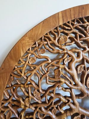Houten wandpaneel levensboom