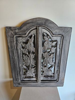 Houten luik klein Flor.