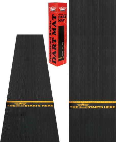 Bull&#39;s Rubber Dartmat + Throwline Sticker | 300x60 cm