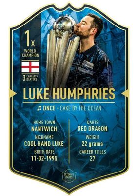 Ultimate Card Luke Humphries WC | 37x25 cm