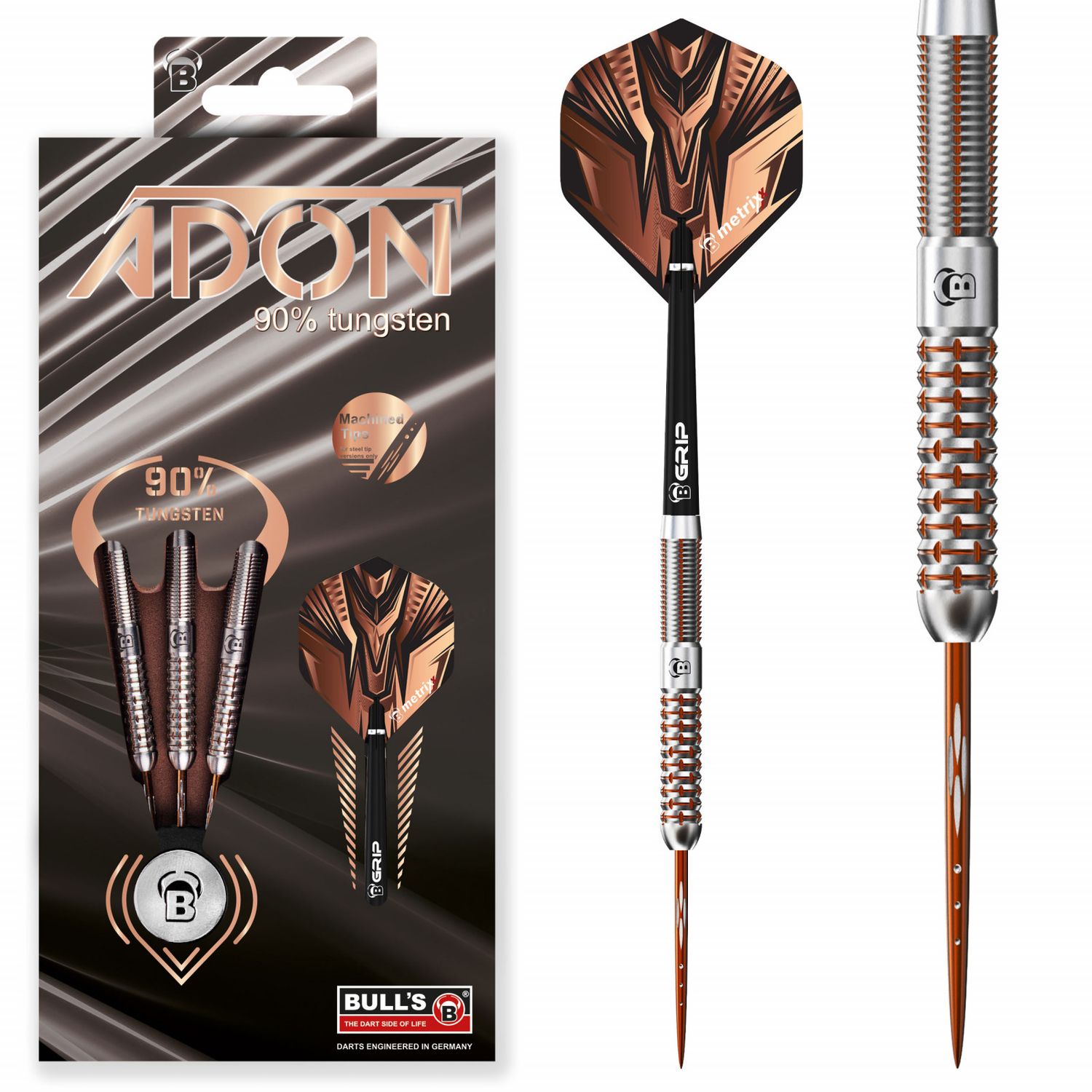 BULL&#39;S Adon Steel Dart 90%