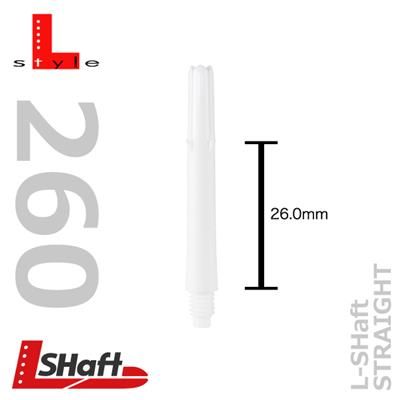 L-SHaft Locked Straight White