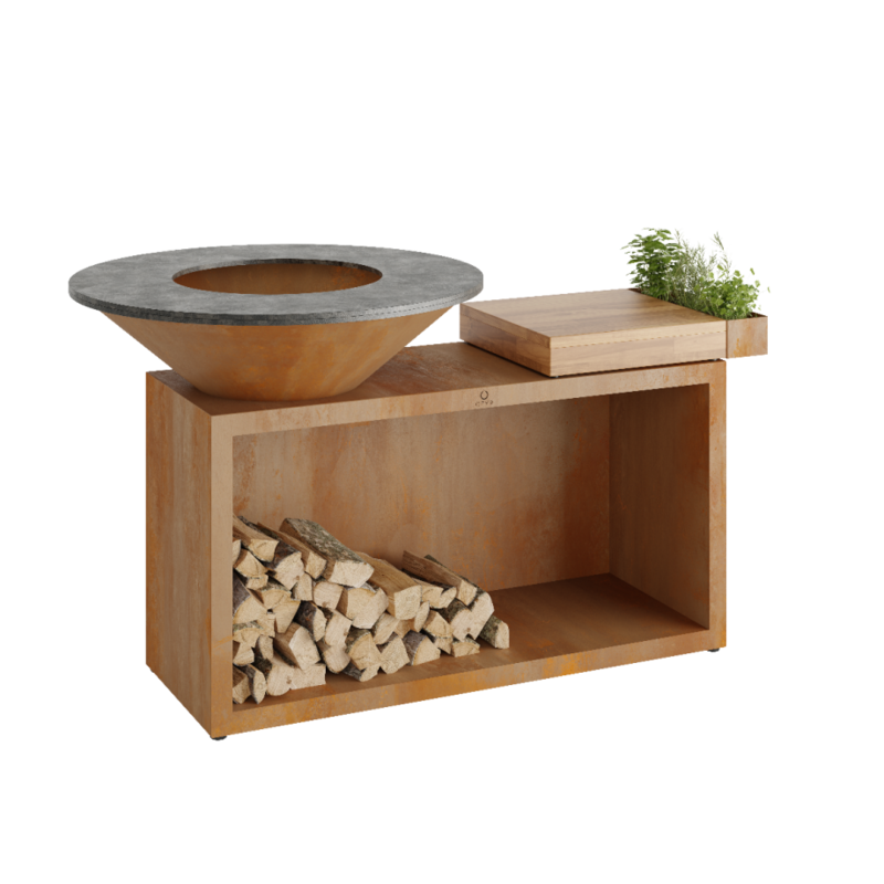 OFYR Island Corten 100 Teak Hout