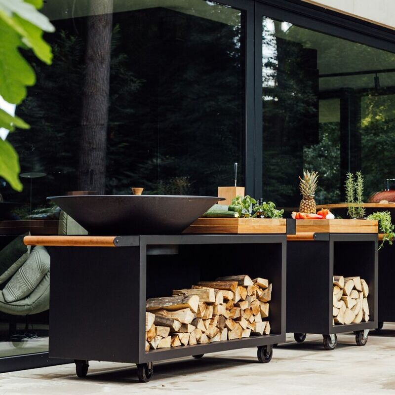 OFYR Island Black 100 Pro Teak Hout