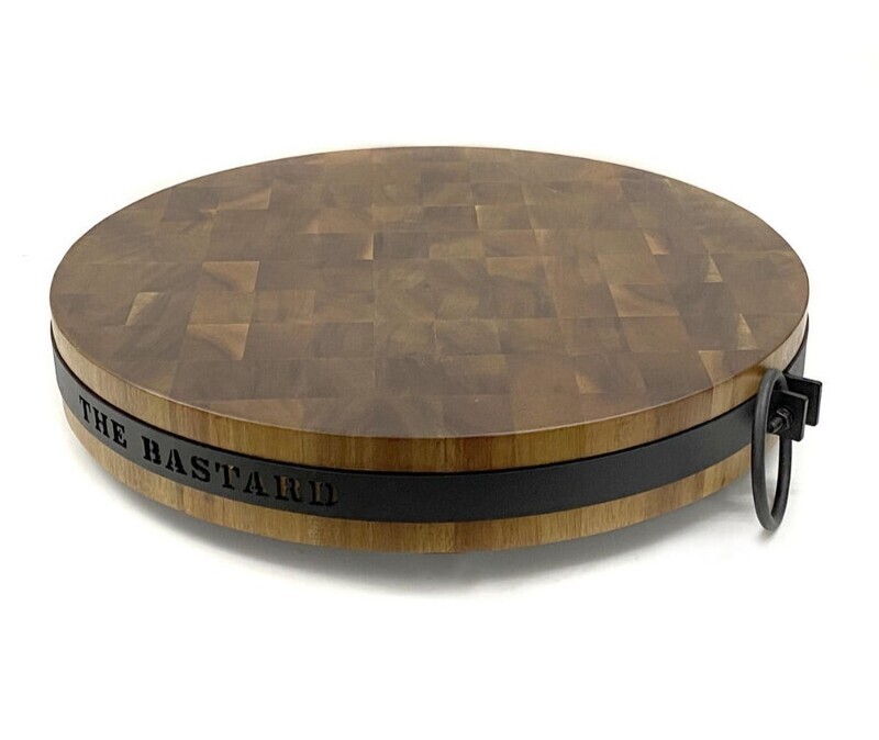 The Bastard Butcher Block grote houten snijplank BBQ vlees MeatMan Rillaar