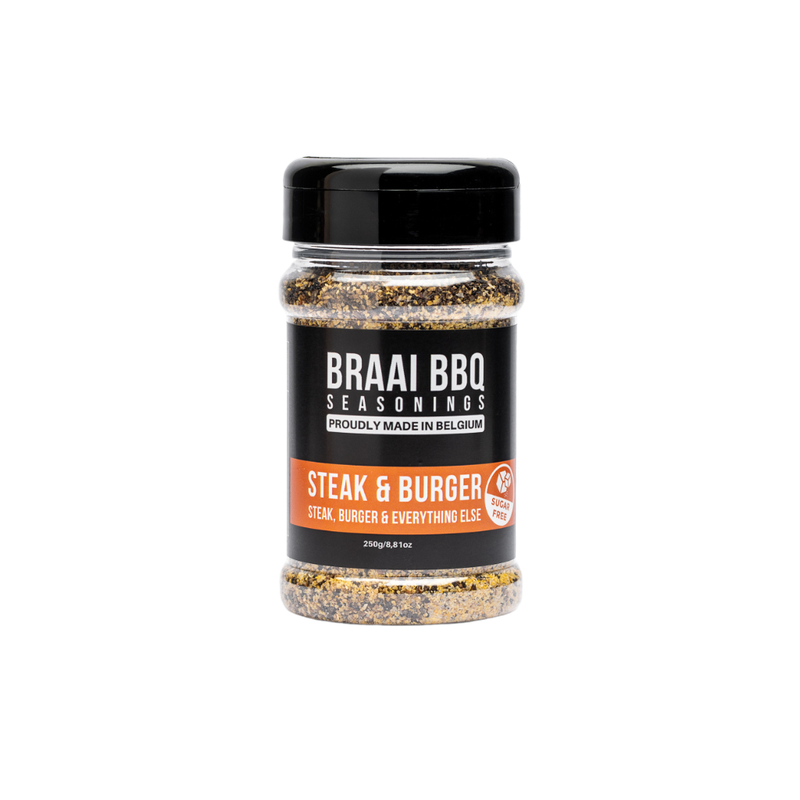 Braai BBQ Steak Burger Rub pot steak kruiding MeatMan Rillaar