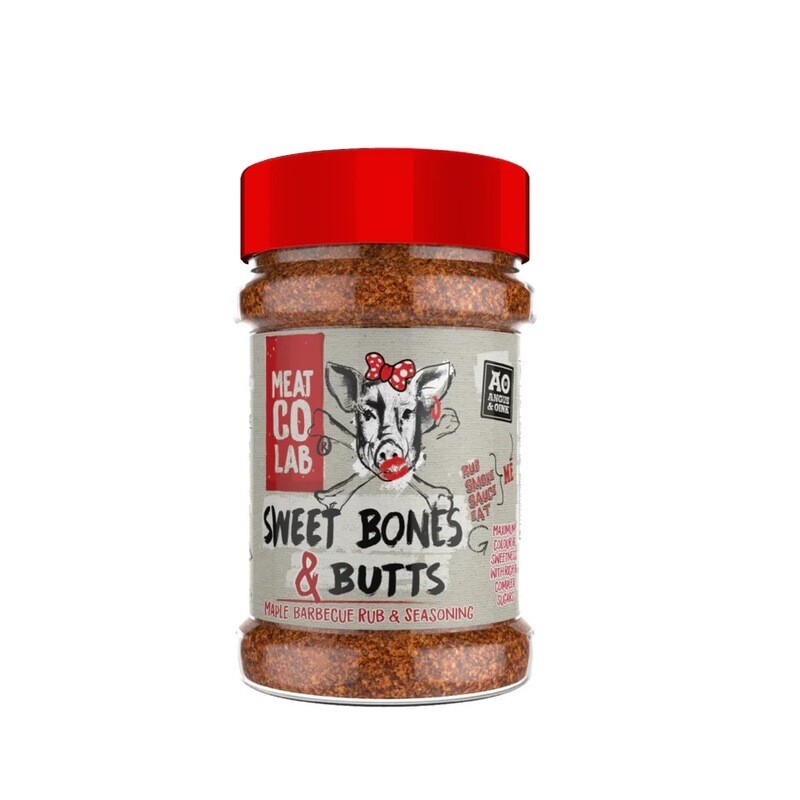 Angus Oink Sweet Bones Butts rub pot zoet ribs MeatMan Rillaar
