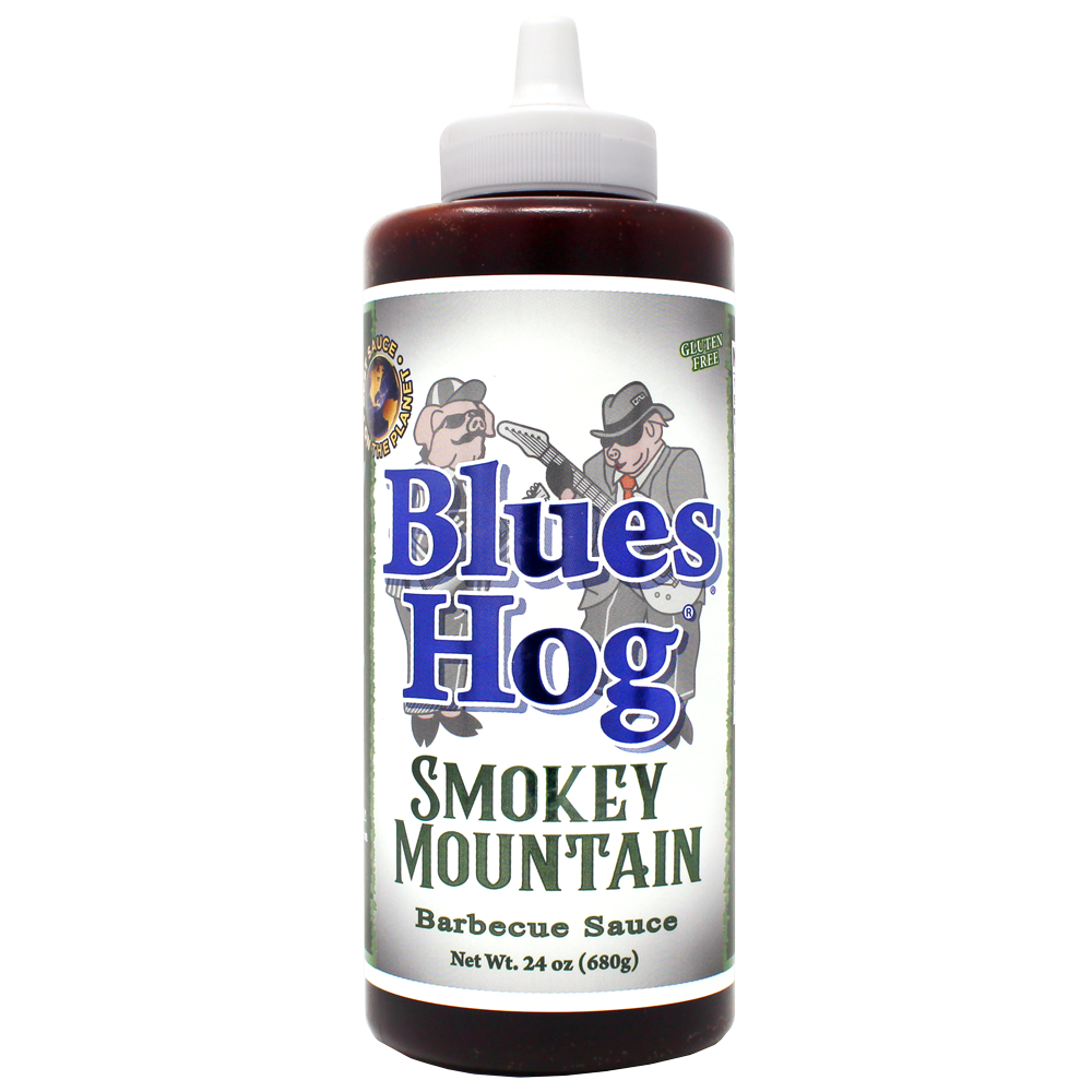 Blues Hog Smokey Mountain BBQ Sauce knijpfles rokerig MeatMan