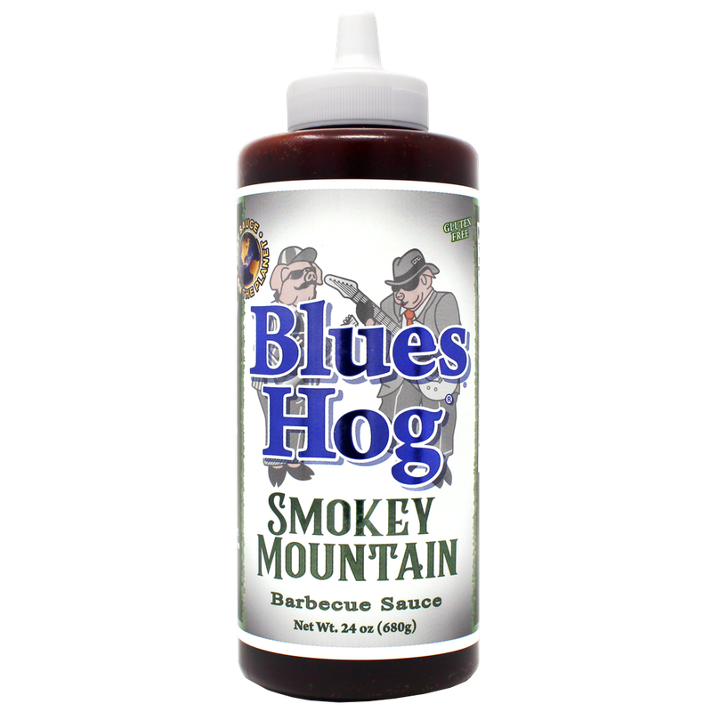 Blues Hog Smokey Mountain BBQ Sauce knijpfles rokerig MeatMan
