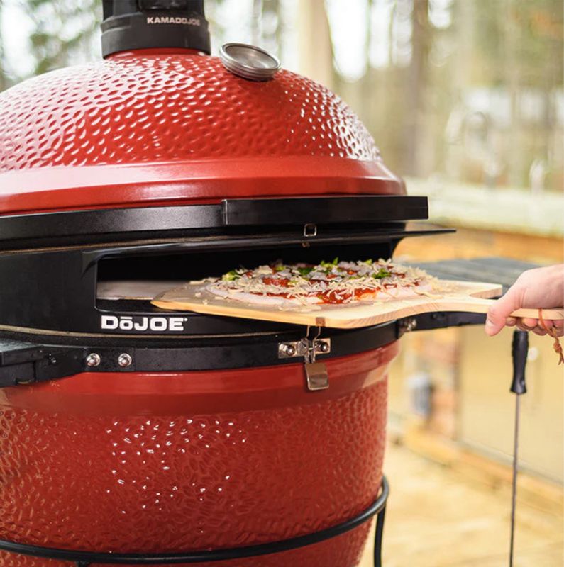 Kamado Joe DõJoe Big Joe pizza bakken groot kookoppervlak resultaat
