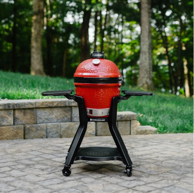 Kamado Joe Joe Junior Cart stalen onderstel met wielen en zijplanken, MeatMan