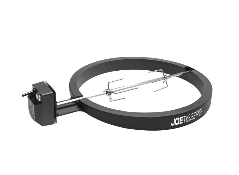 Kamado Joe JoeTisserie Classic Joe draaispit motor en spit gemonteerd BBQ