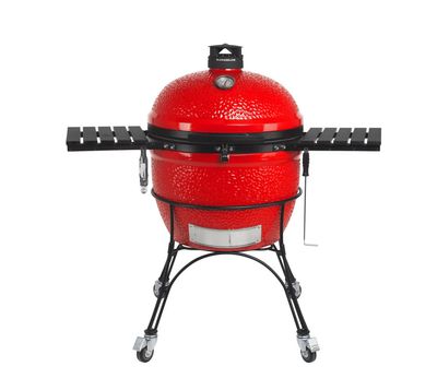 Kamado Joe Big Joe Series II grote keramische BBQ, zwart met roestvrijstalen kar
