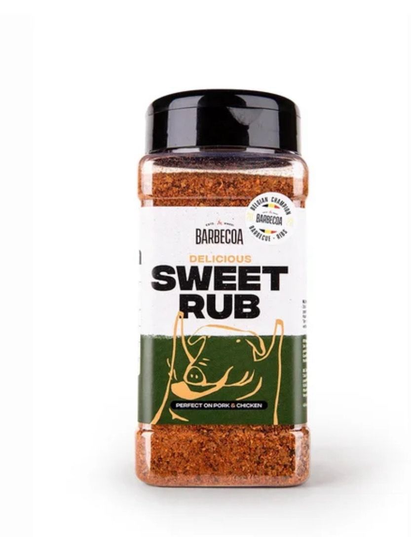 Barbecoa Sweet rub pot zoet karameliserend BBQ MeatMan Rillaar