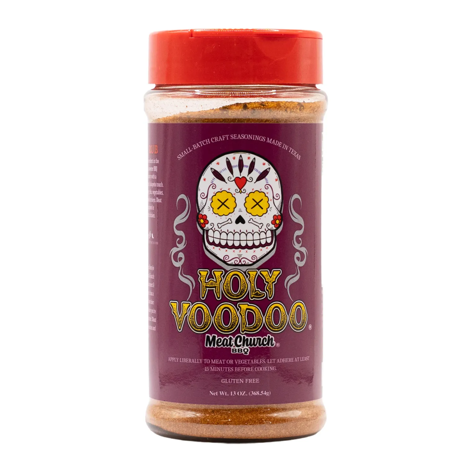 MeatChurch Holy Voodoo rub pot Cajun kick BBQ MeatMan Rillaar
