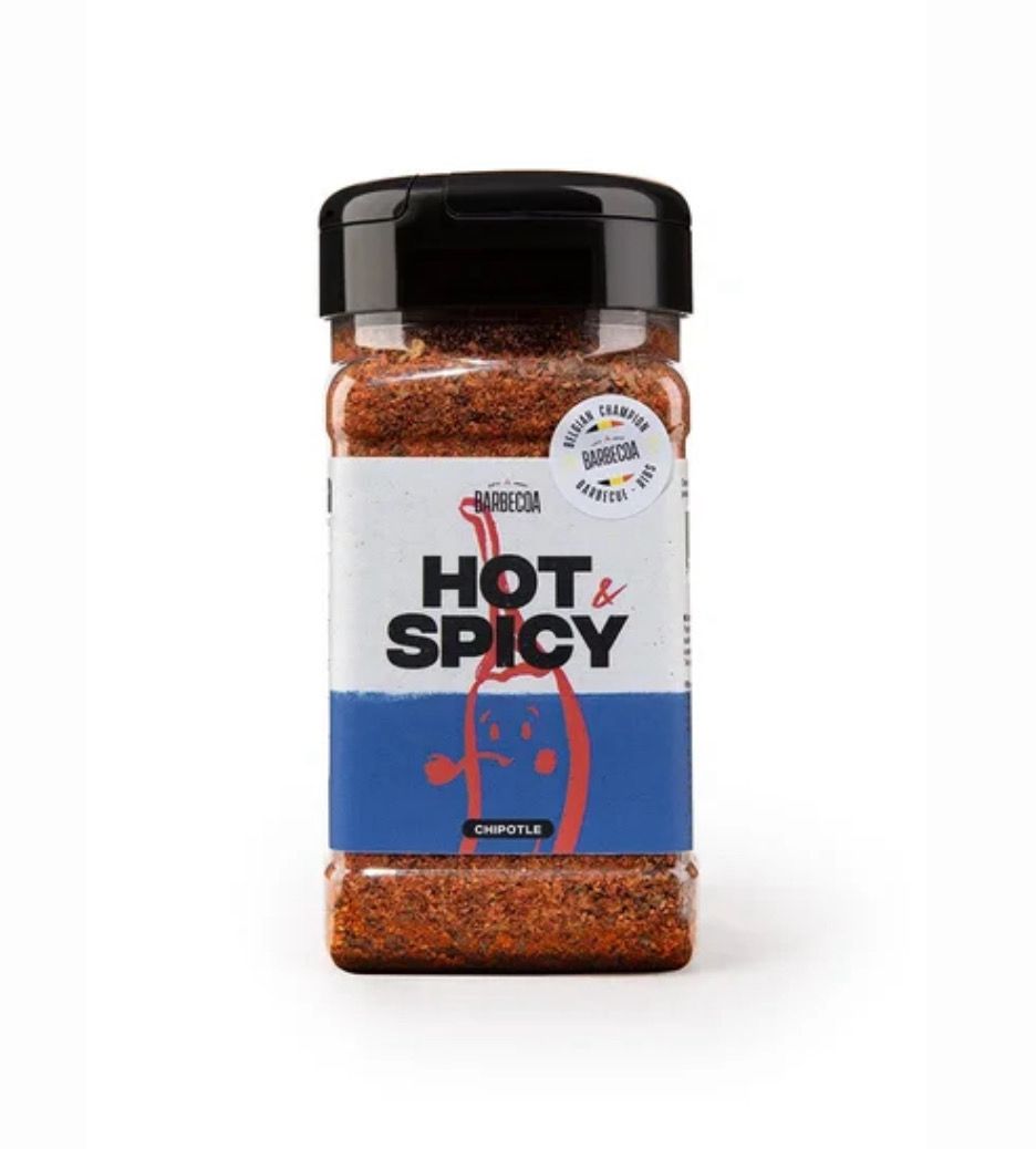 Barbecoa Hot Spicy rub pot pittig Chipotle Pili Pili MeatMan