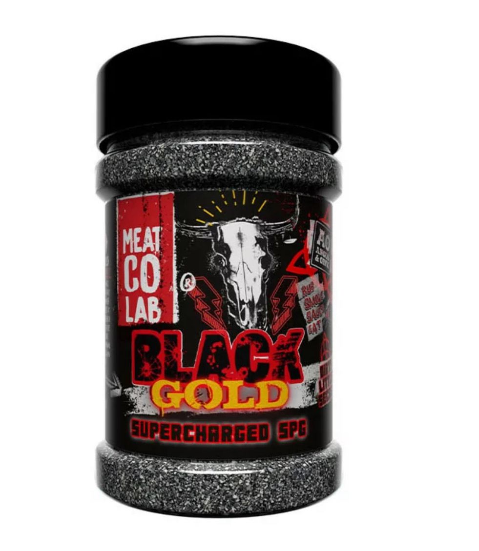 Angus Oink Black Gold BBQ rub pot zwarte peper smoky MeatMan Rillaar