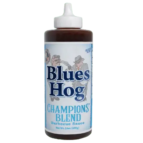 Blues Hog Champions Blend BBQ Sauce fles competition MeatMan