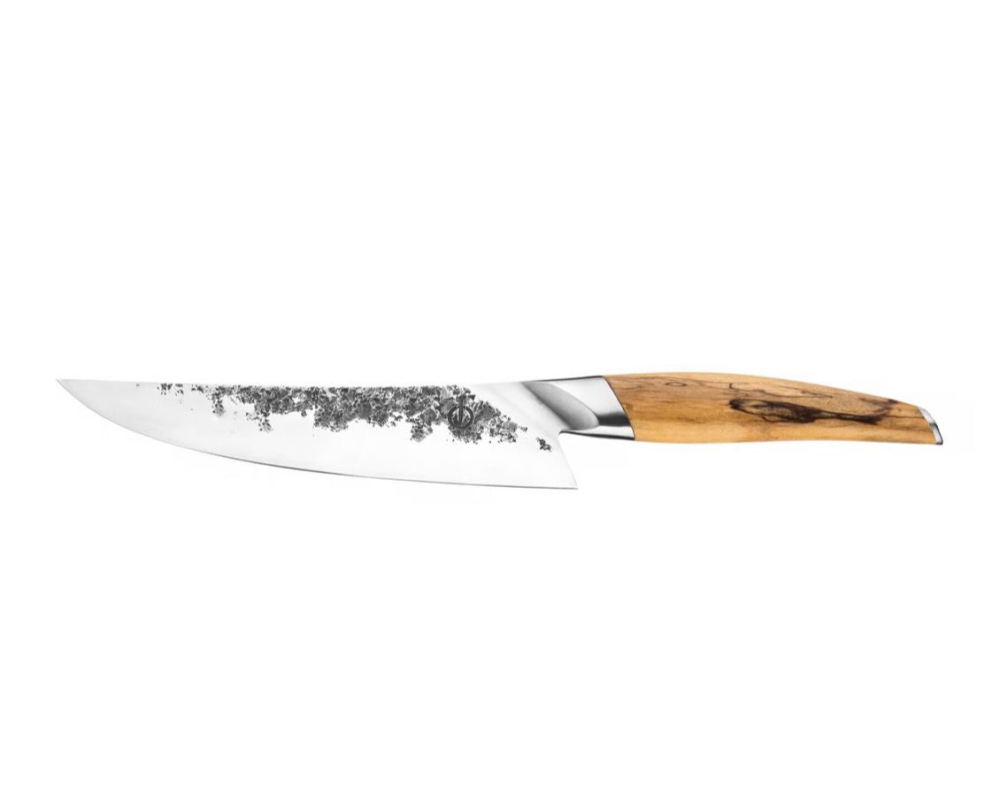 Forged Katai koksmes Damascus staalpatroon geschmeed MeatMan Rillaar