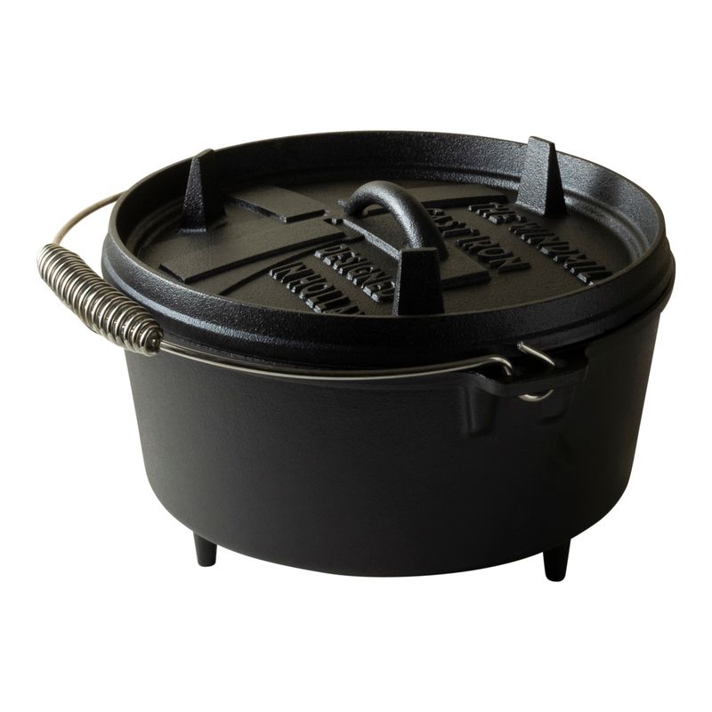 The Windmill Dutch Oven 4,5 qt gietijzeren stoofpot op kamado MeatMan