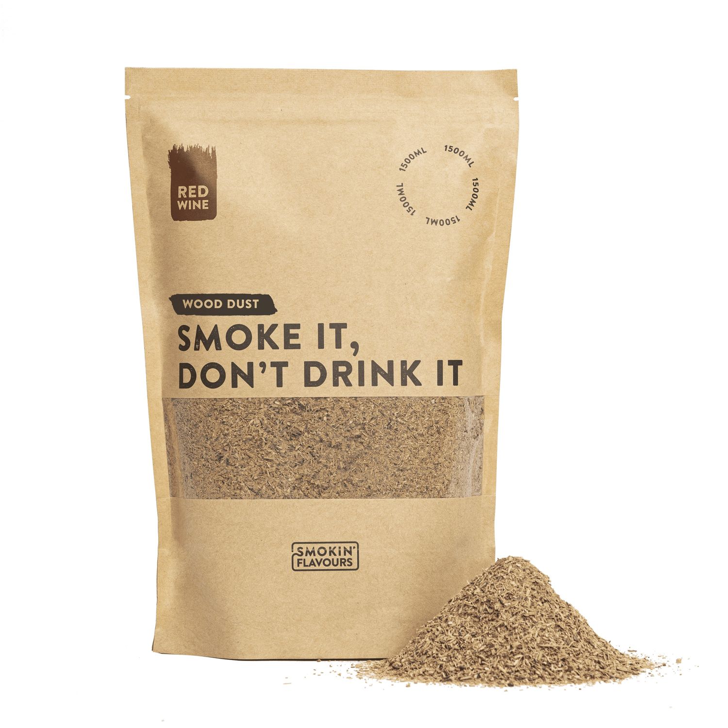 Smokin Flavours rookmot rode wijnvaten 1500ml pot koud roken MeatMan