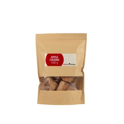 Grill Team rookhout chunks appel 1000g zak BBQ MeatMan Rillaar