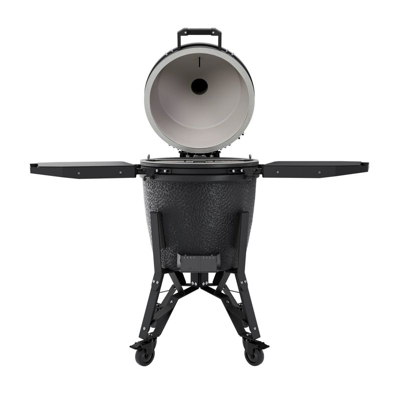 The Bastard PRO Large Graphite open PRO kookrooster en functies in gebruik