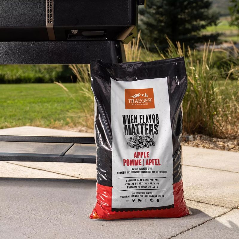 Traeger Appelhout pellets kip bereiden milde fruitige rook resultaat