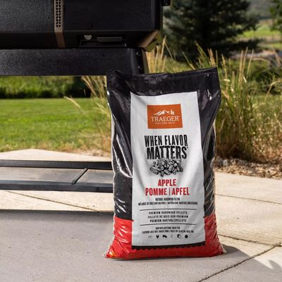 Traeger Appelhout pellets kip bereiden milde fruitige rook resultaat