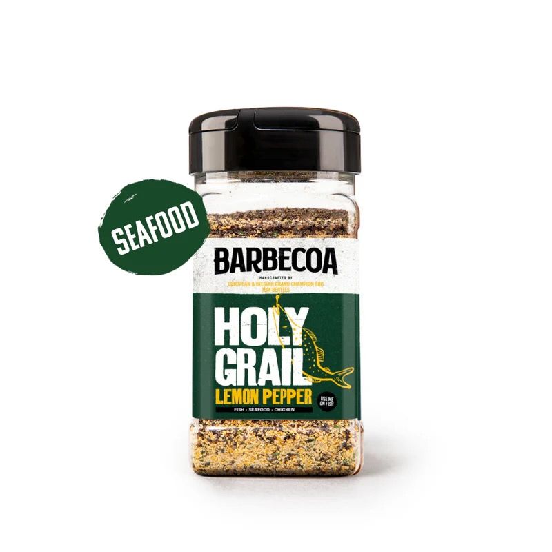 Holy Grail Lemon Pepper rub pot citroen peper BBQ MeatMan Rillaar