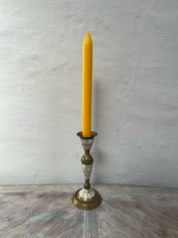 Klassieke kandelaar met parelmoer
