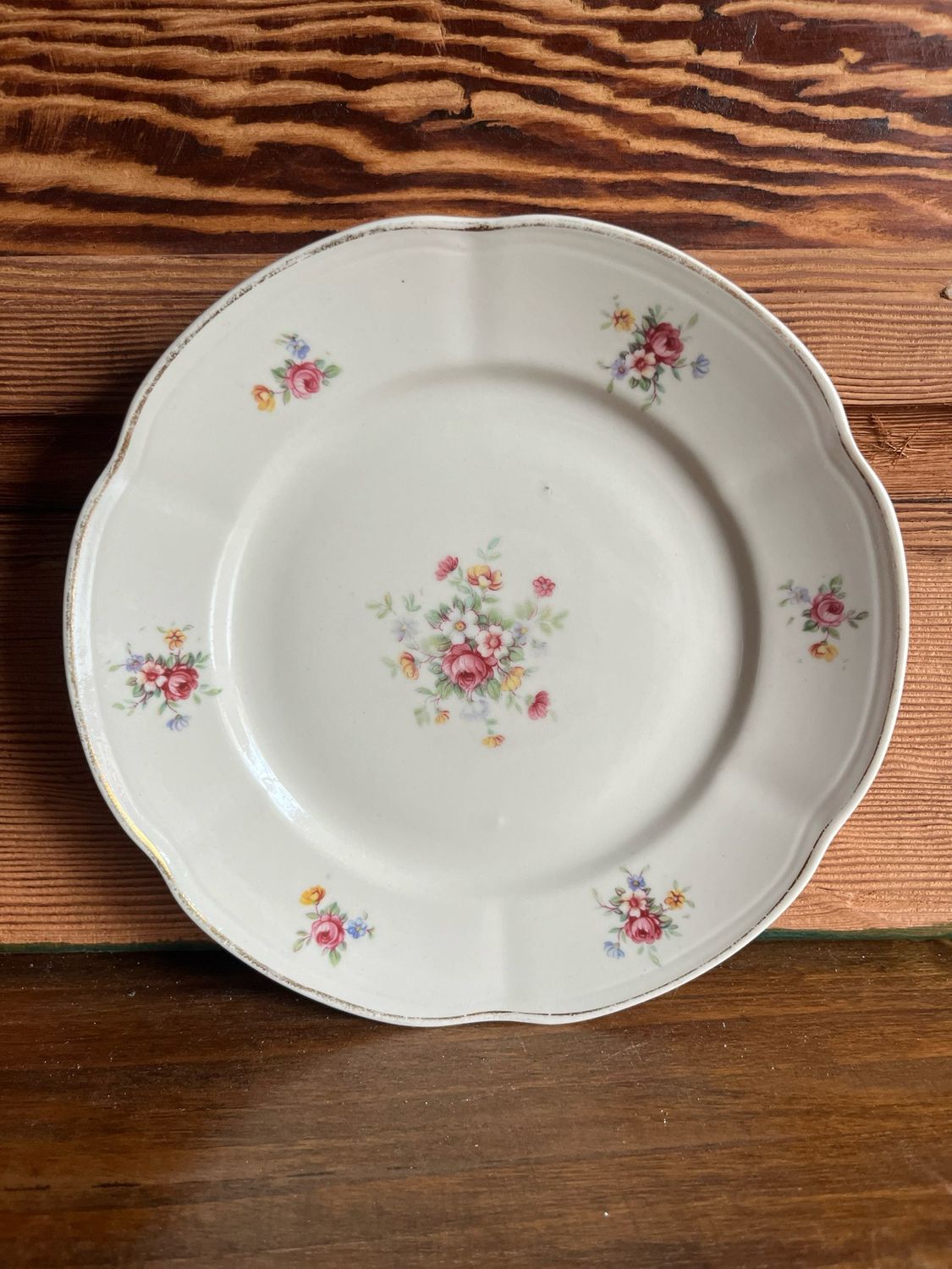 *Dessert bord met bloemen motief
