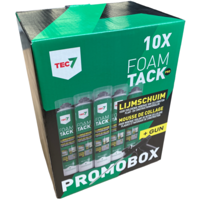 Comibox Tec7 10x PU schuim + schroefpistool + cleaner