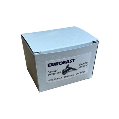 Schroef Eurofast zelfborend 4,2x25mm P2 100st