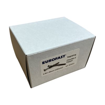 Nagelplug Eurofast 0.5 x 40mm 100st